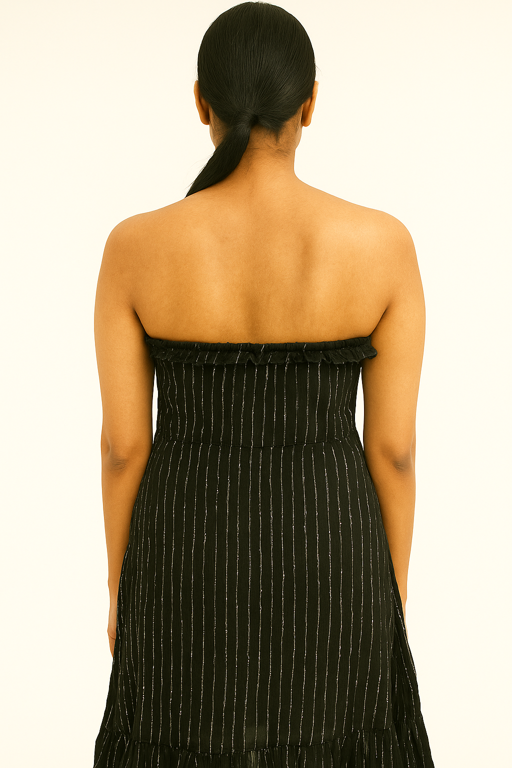 Women’s Satin Halter Neck Printed Knee Length Dress | Elegant Back-Tie Evening Gown for Party, Cocktail & Formal Wear