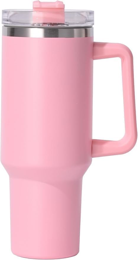 Insulated Stainless 40oz Steel Tumbler with Straw | Reusable, Leak-Proof Travel Mug for Home, Office, College, School, Gym & Outdoor Use