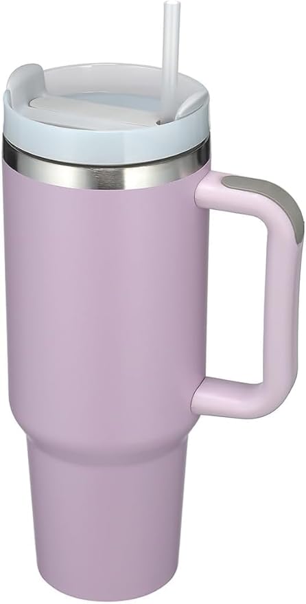Insulated Stainless 40oz Steel Tumbler with Straw | Reusable, Leak-Proof Travel Mug for Home, Office, College, School, Gym & Outdoor Use