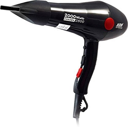 Professional 2000 W High-Torque Hair Dryer for Women & Men – Salon, Parlour & Home Use | Ionic Conditioning | 3 Heat & 2 Speed Settings | Cold Shot | Foldable Handle | Ergonomic Design with Heat Shielding Technology (Black)