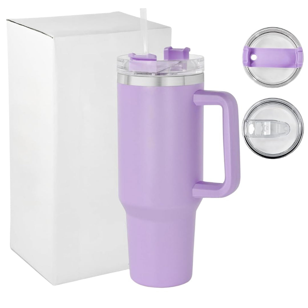 Insulated Stainless 40oz Steel Tumbler with Straw | Reusable, Leak-Proof Travel Mug for Home, Office, College, School, Gym & Outdoor Use