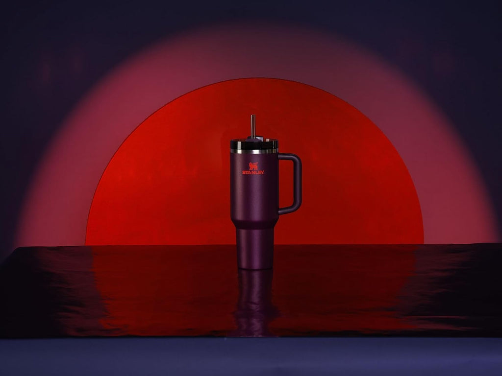 Stanley Quencher H2.0 Tumbler with Handle and Straw 40 oz | Flowstate 3-Position Lid | Cup Holder Compatible for Travel | Insulated Stainless Steel Cup | BPA-Free | Printed Black Marble Edition