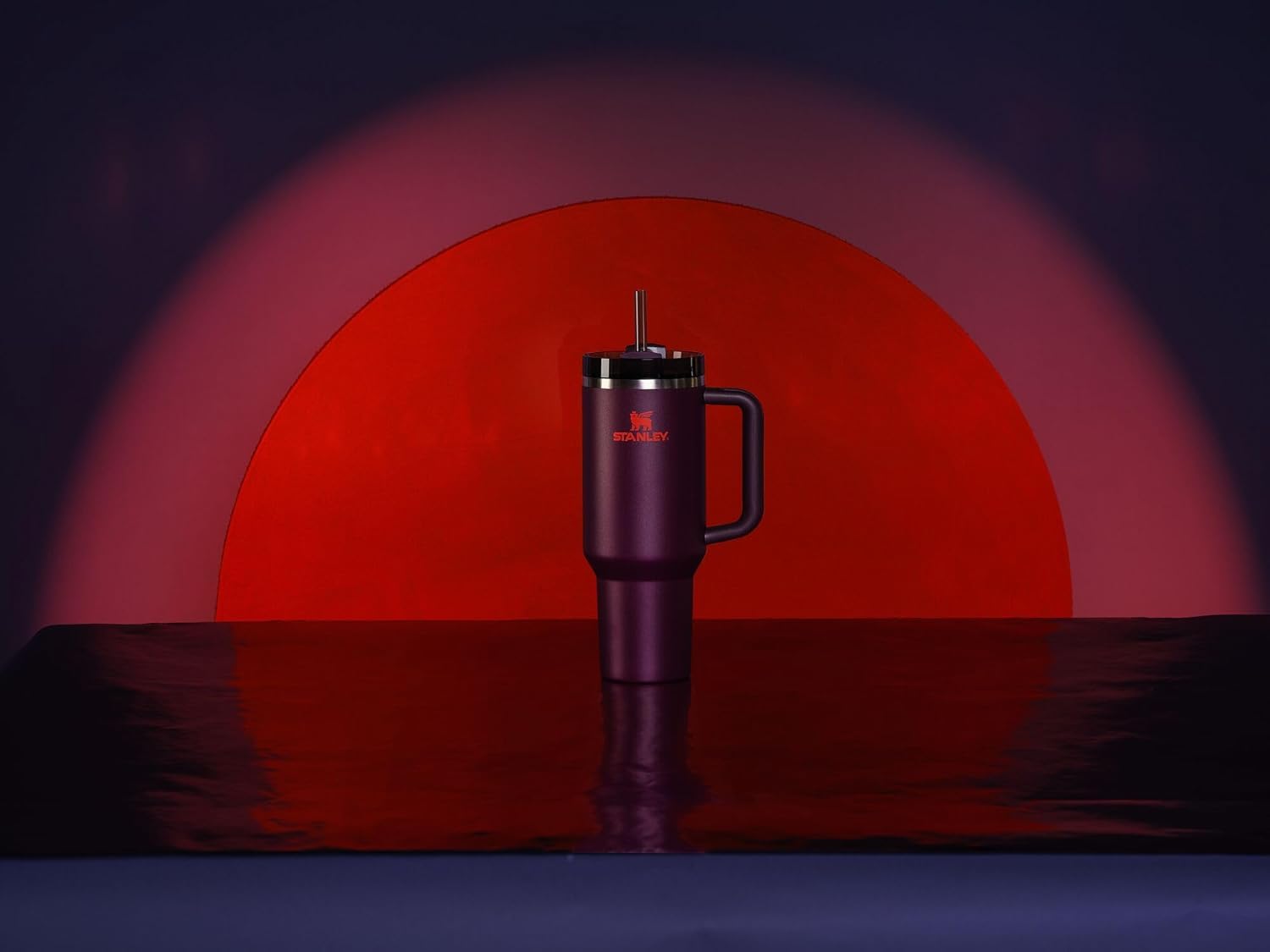 Stanley Quencher H2.0 Tumbler with Handle and Straw 40 oz | Flowstate 3-Position Lid | Cup Holder Compatible for Travel | Insulated Stainless Steel Cup | BPA-Free | Printed Black Marble Edition