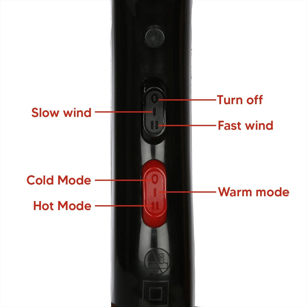 Professional 2000 W High-Torque Hair Dryer for Women & Men – Salon, Parlour & Home Use | Ionic Conditioning | 3 Heat & 2 Speed Settings | Cold Shot | Foldable Handle | Ergonomic Design with Heat Shielding Technology (Black)