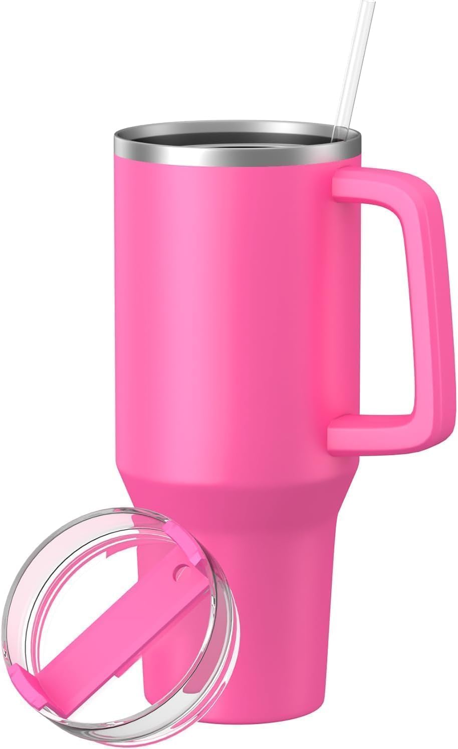 Insulated Stainless 40oz Steel Tumbler with Straw | Reusable, Leak-Proof Travel Mug for Home, Office, College, School, Gym & Outdoor Use