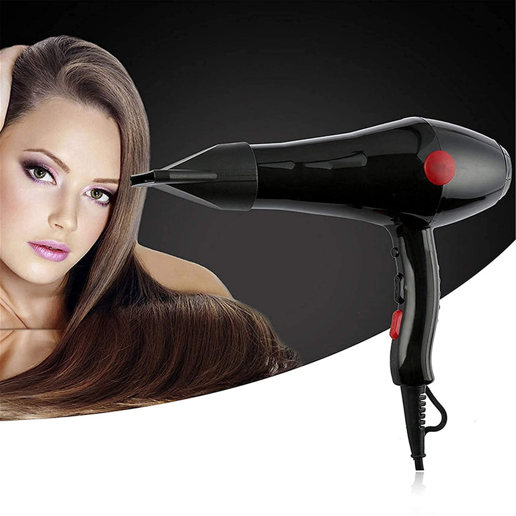 Professional 2000 W High-Torque Hair Dryer for Women & Men – Salon, Parlour & Home Use | Ionic Conditioning | 3 Heat & 2 Speed Settings | Cold Shot | Foldable Handle | Ergonomic Design with Heat Shielding Technology (Black)