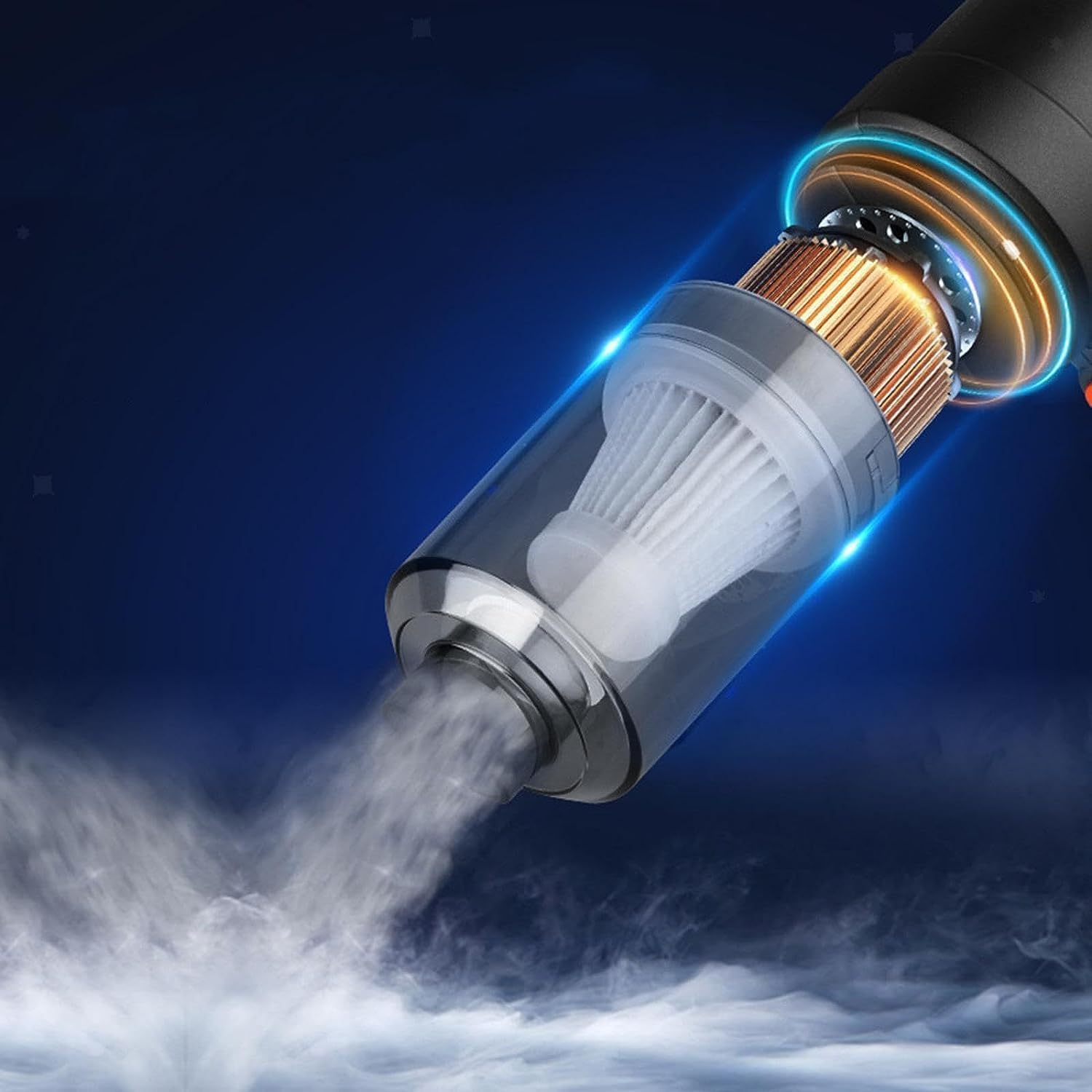 3 in 1 Portable Car Vacuum Cleaner with Blower | USB Rechargeable Wireless Handheld Vacuum for Car, Home, Office, Shops, Traveling & Camping | Reusable, Portable, Rechargeable (3 in 1 Vacuum)