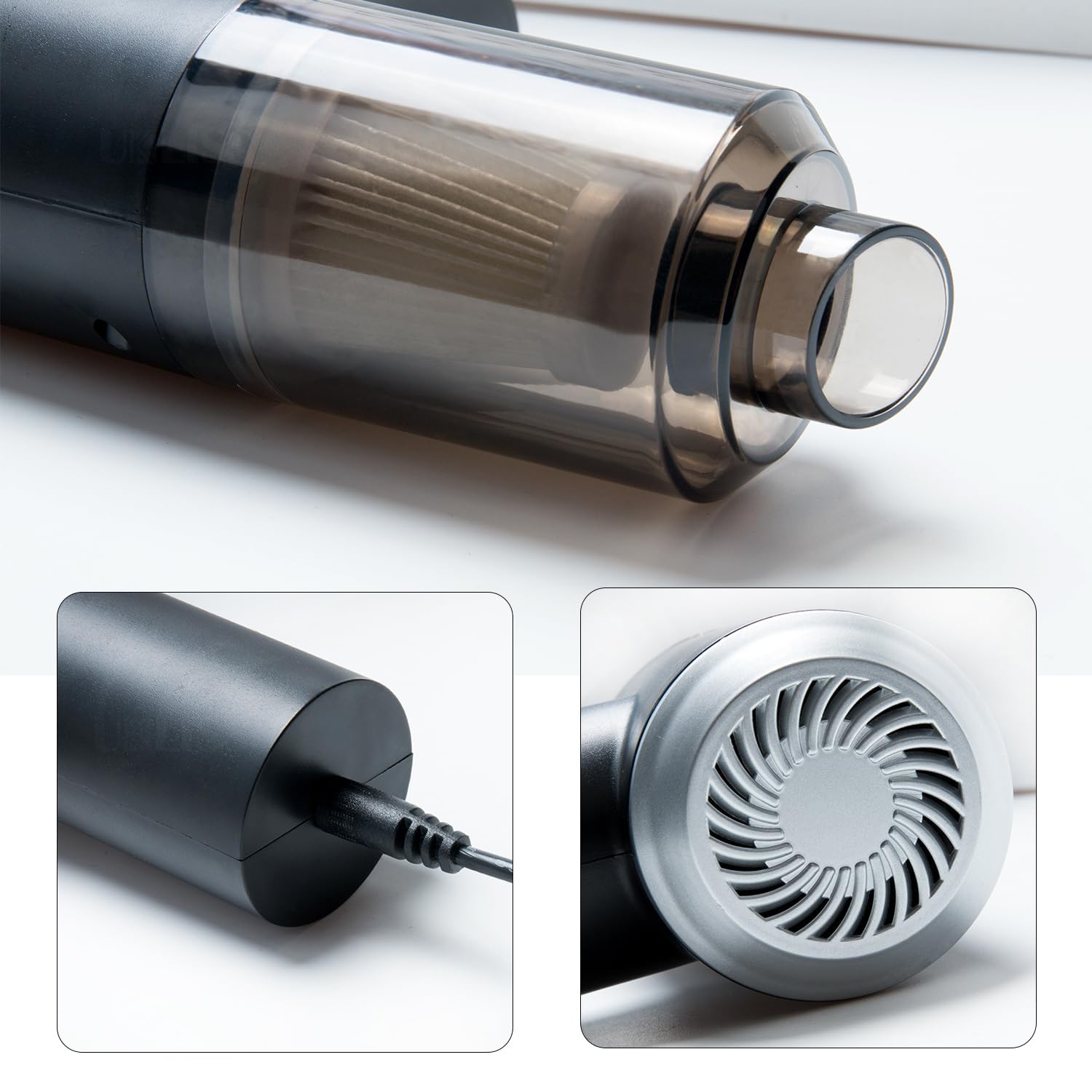 3 in 1 Portable Car Vacuum Cleaner with Blower | USB Rechargeable Wireless Handheld Vacuum for Car, Home, Office, Shops, Traveling & Camping | Reusable, Portable, Rechargeable (3 in 1 Vacuum)